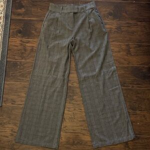 American Eagle Outfitters Gray Plaid Trousers